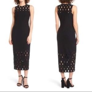 Trouve body con dress with cut outs size L